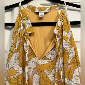 Yellow floral maxi dress